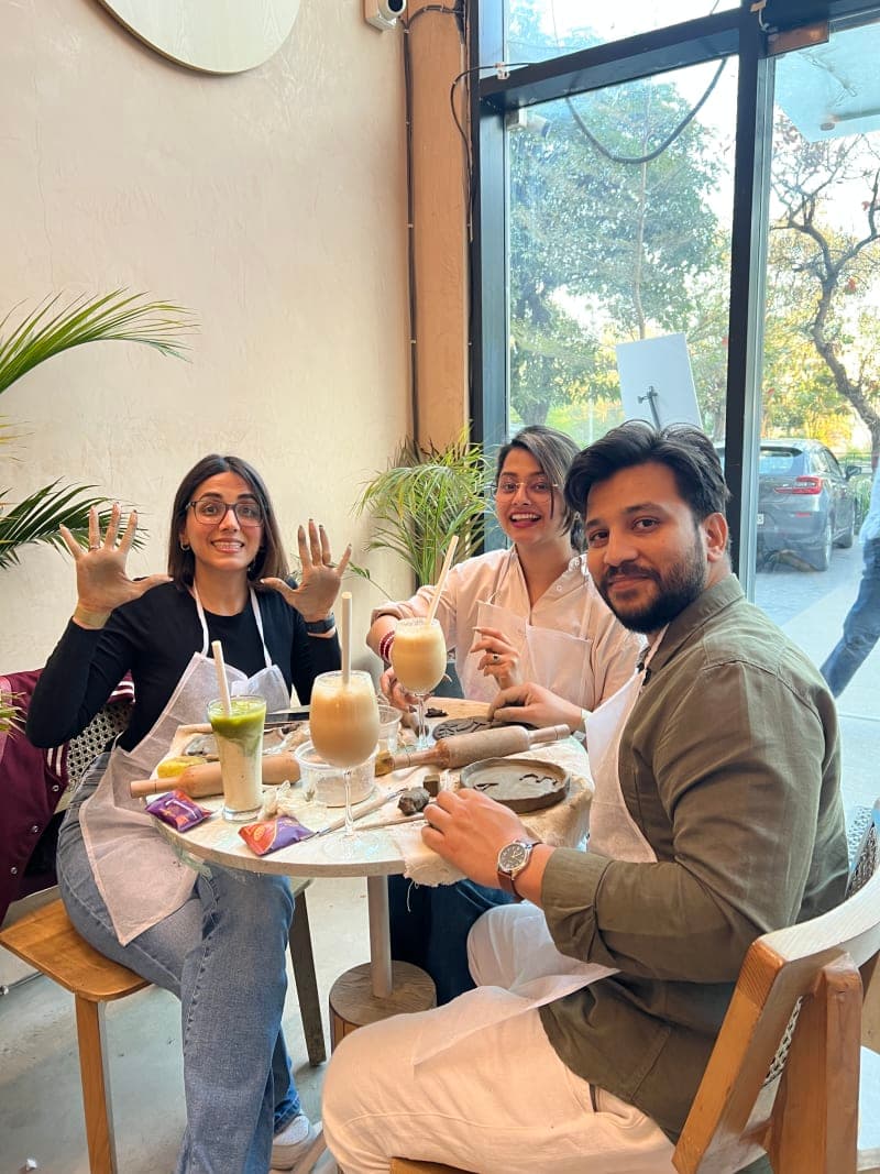 A beautiful moment captured during our creative sessions.