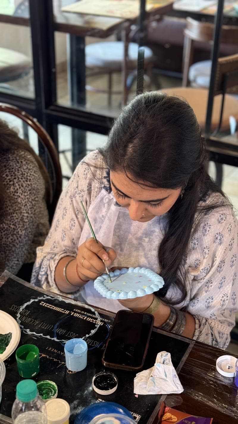 A beautiful moment captured during our creative sessions.
