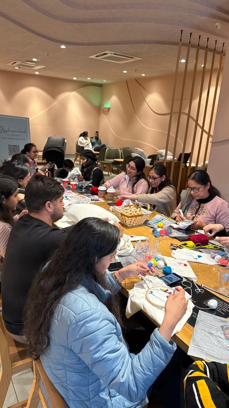 A beautiful moment captured during our creative sessions.