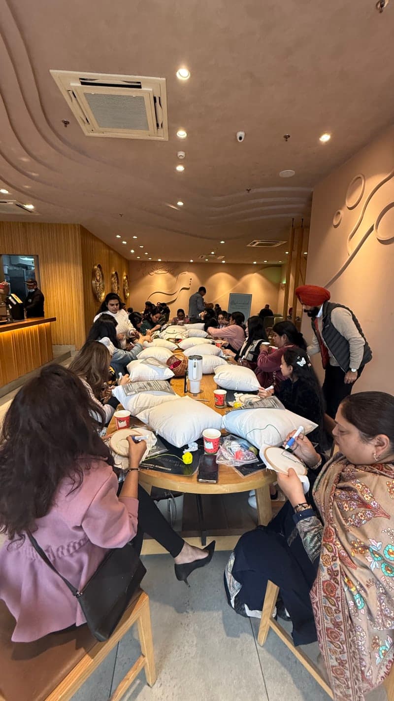 A beautiful moment captured during our creative sessions.