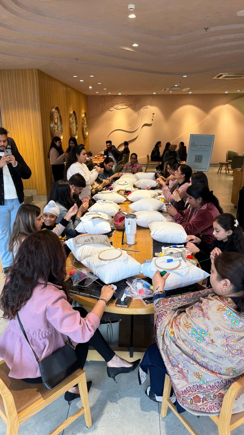 A beautiful moment captured during our creative sessions.