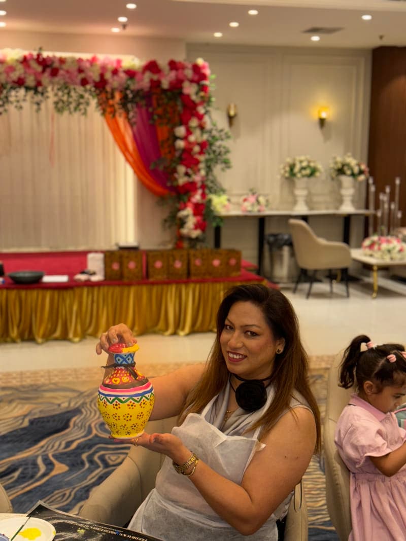 A beautiful moment captured during our creative sessions.