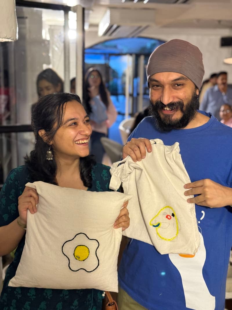 A beautiful moment captured during our creative sessions.